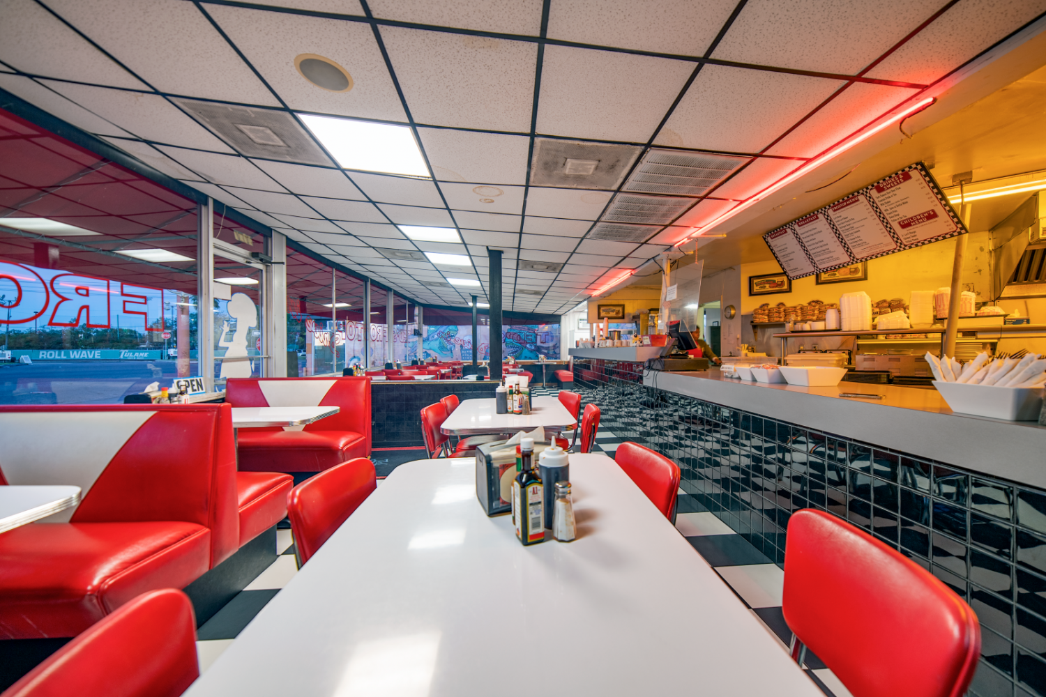 Ted's Frostop diner interior